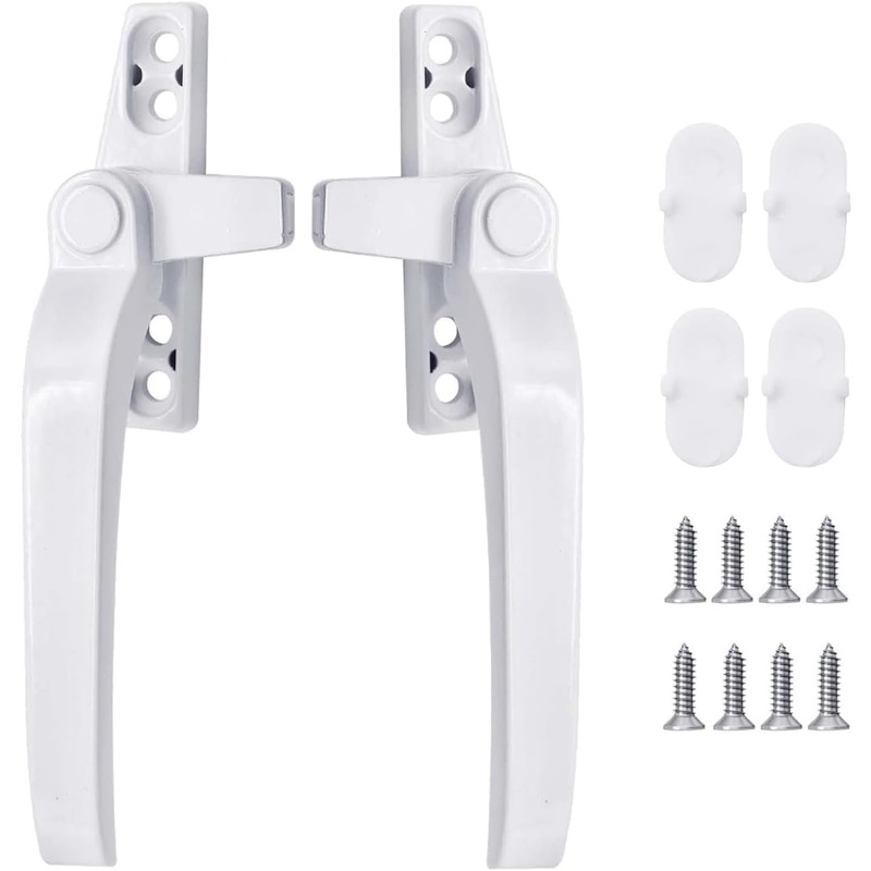 Furniture Hardware Fitting - Glazen raamvergrendelingshendel 2 stuks zinklegering Push