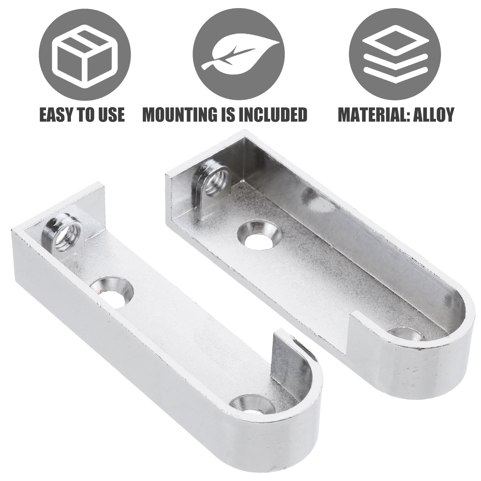 Furniture Hardware High End - 2 stuks hoogwaardige gegoten metalen stanguiteinden