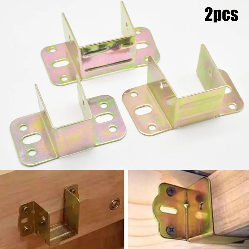 Furniture Joinery Hardware - 2 stks U-vormige Metalen Bedbeugel Bedframe
