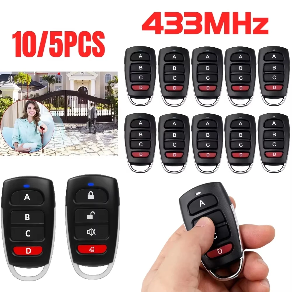 Universal Furniture Hardware - 10/5pcs ABCD/Lock Unlock 4 Knop 433MHz