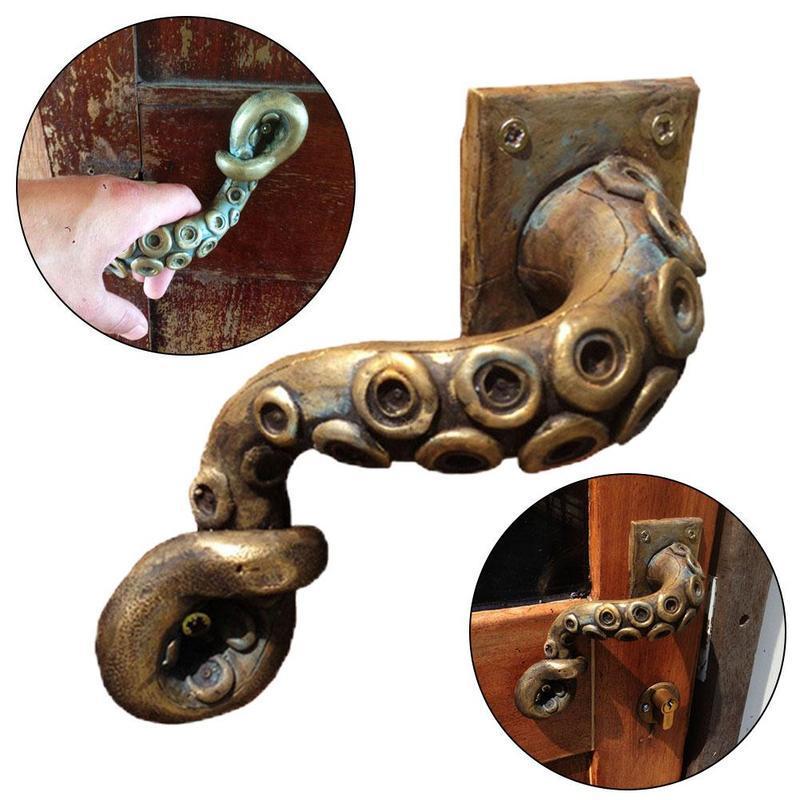 Furniture Hardware Latch - Vintage Octopus Deurknop Dierlijke Stijl Outdoor