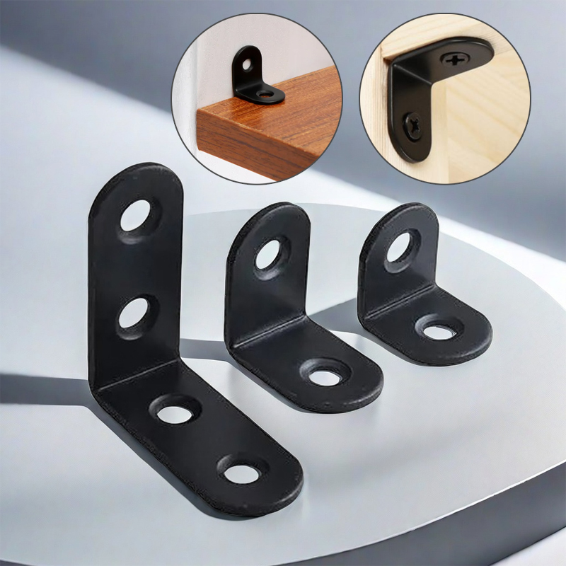 Shelf Bracket Pair - 12 stuks L-beugel rechte hoeksteun, rechte