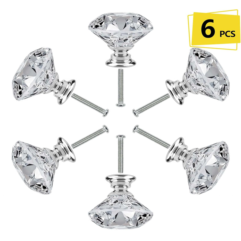 Furniture Home Hardware - 6 Stuks Kastknop Met Schroeven 30
