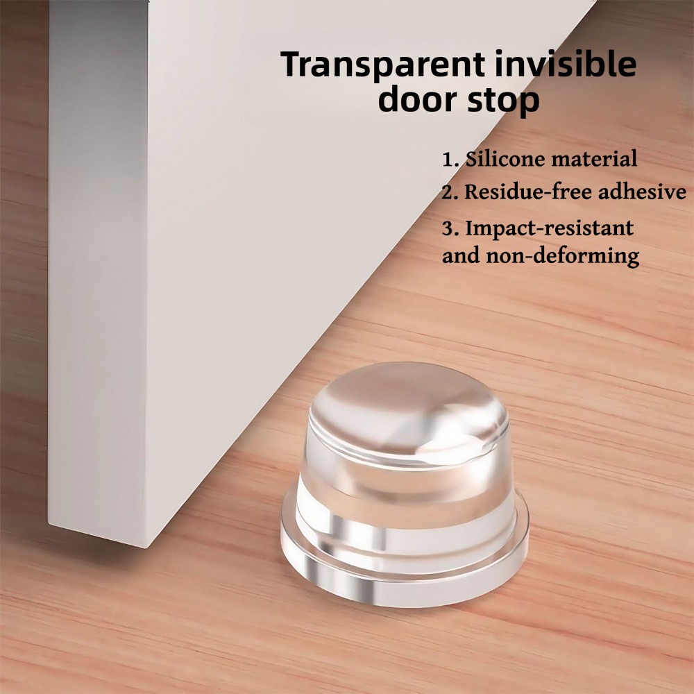 Furniture Hardware Latch - Siliconen deurstopper muurbeschermer slaapkamerdeurgreep bumper zelfklevend