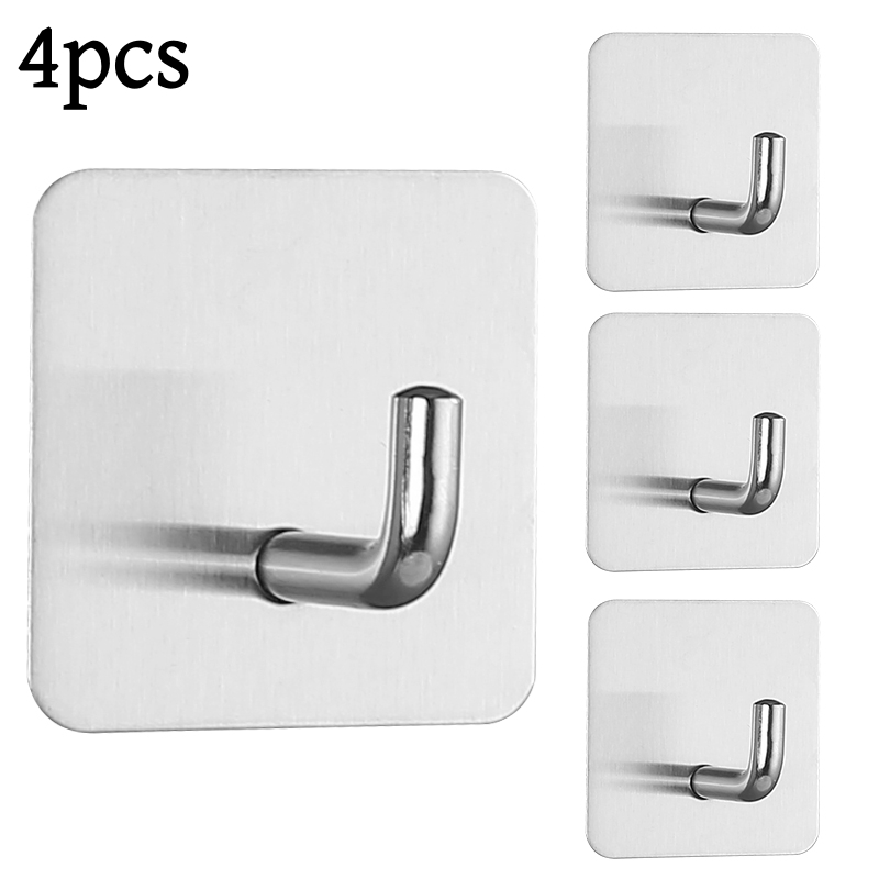 Furniture Hardware Fitting - 2-4 stuks zelfklevende muurhaak handdoekhouder deurdoek