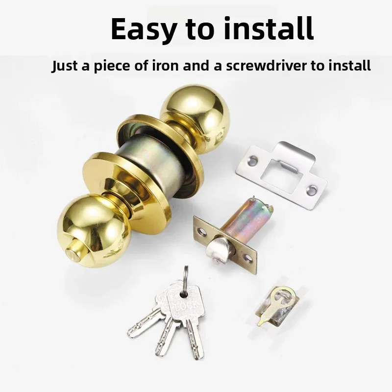 Furniture Hardware Fitting - Ronde deurknoppen van roestvrij staal, deurklink