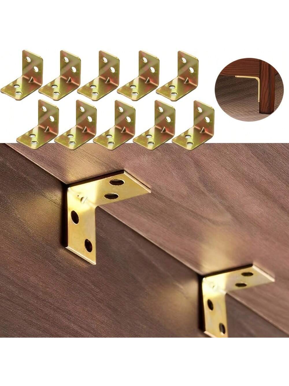 10 stks L-vormige Hoekbeugels  - Shelf Bracket Pair recensie en prijs