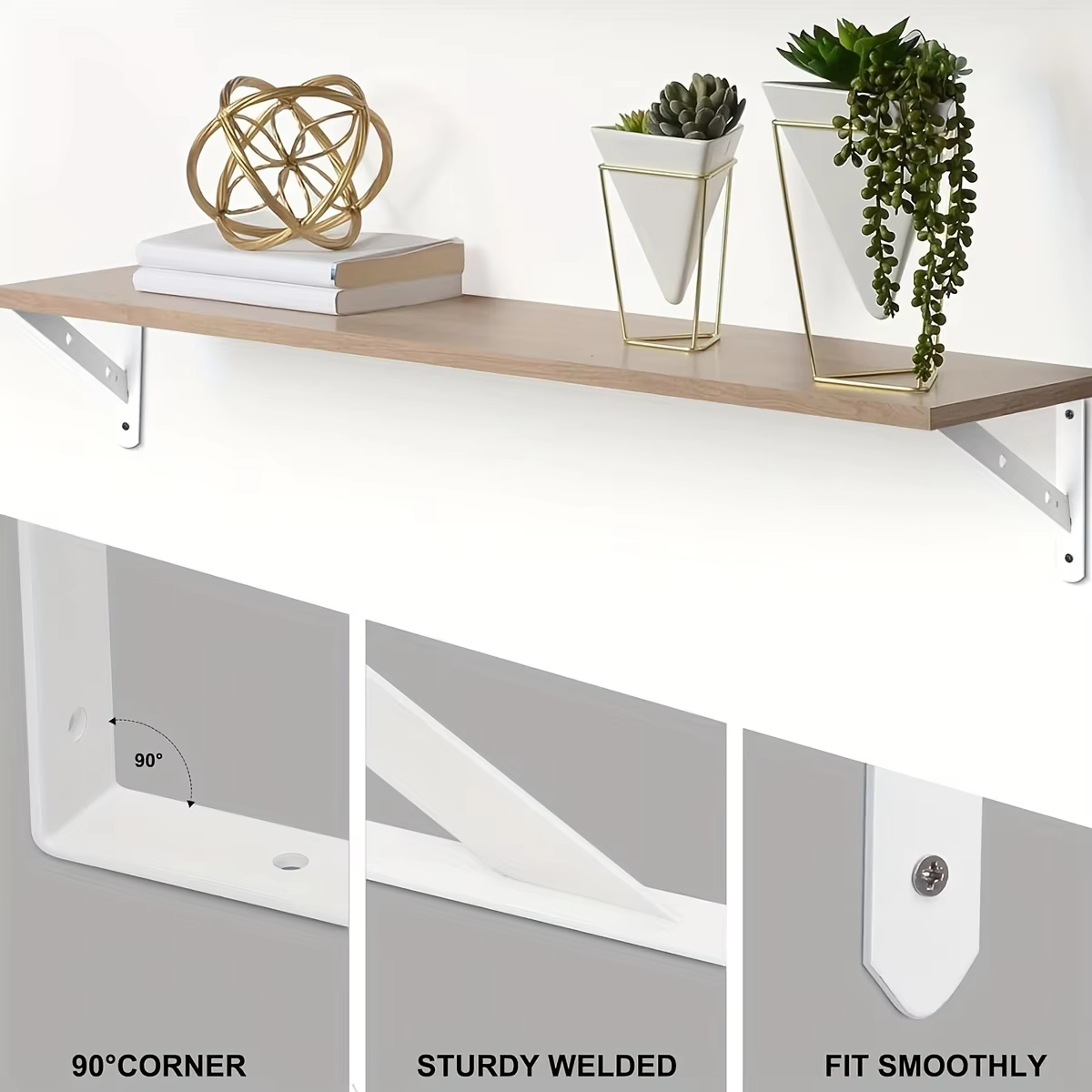 2 STUKS Roestvrijstalen Drieho - Shelf Bracket Pair recensie en prijs