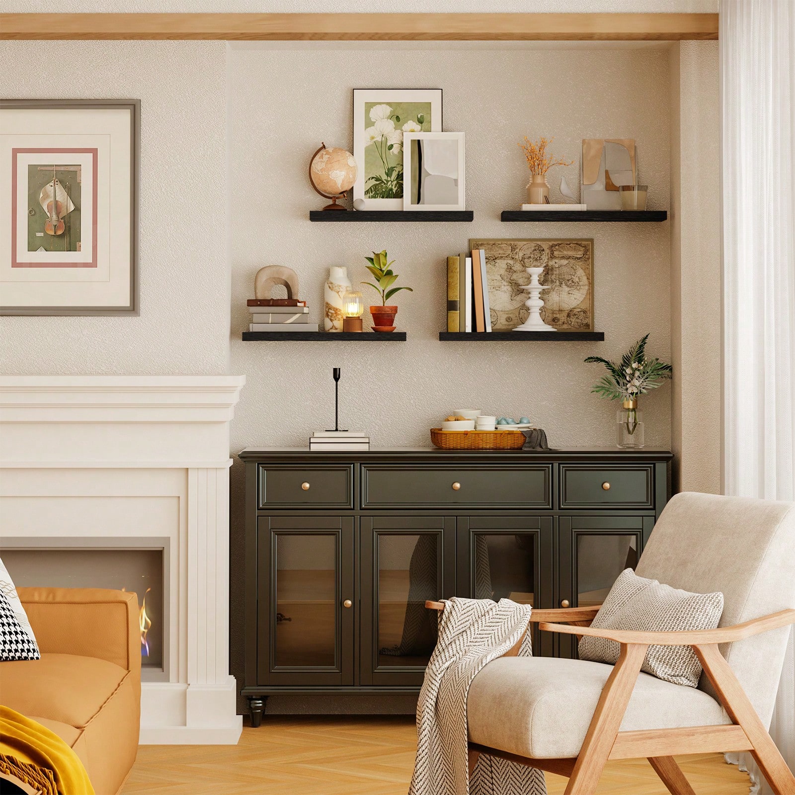 4-delige set zwevende planken, - Shelf Bracket Pair recensie en prijs